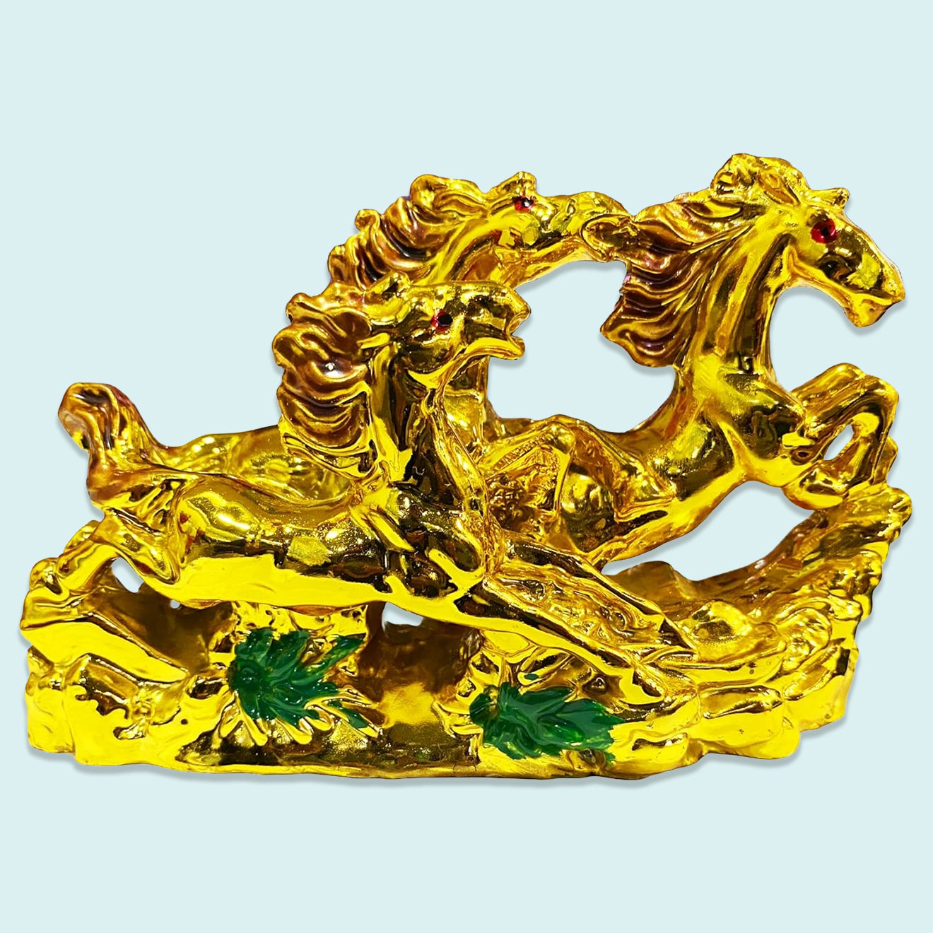 3 Running Golden Horses