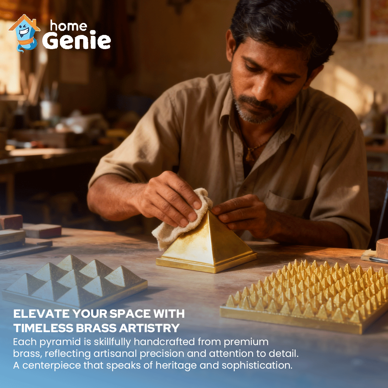 3 Layer Brass Pyramid