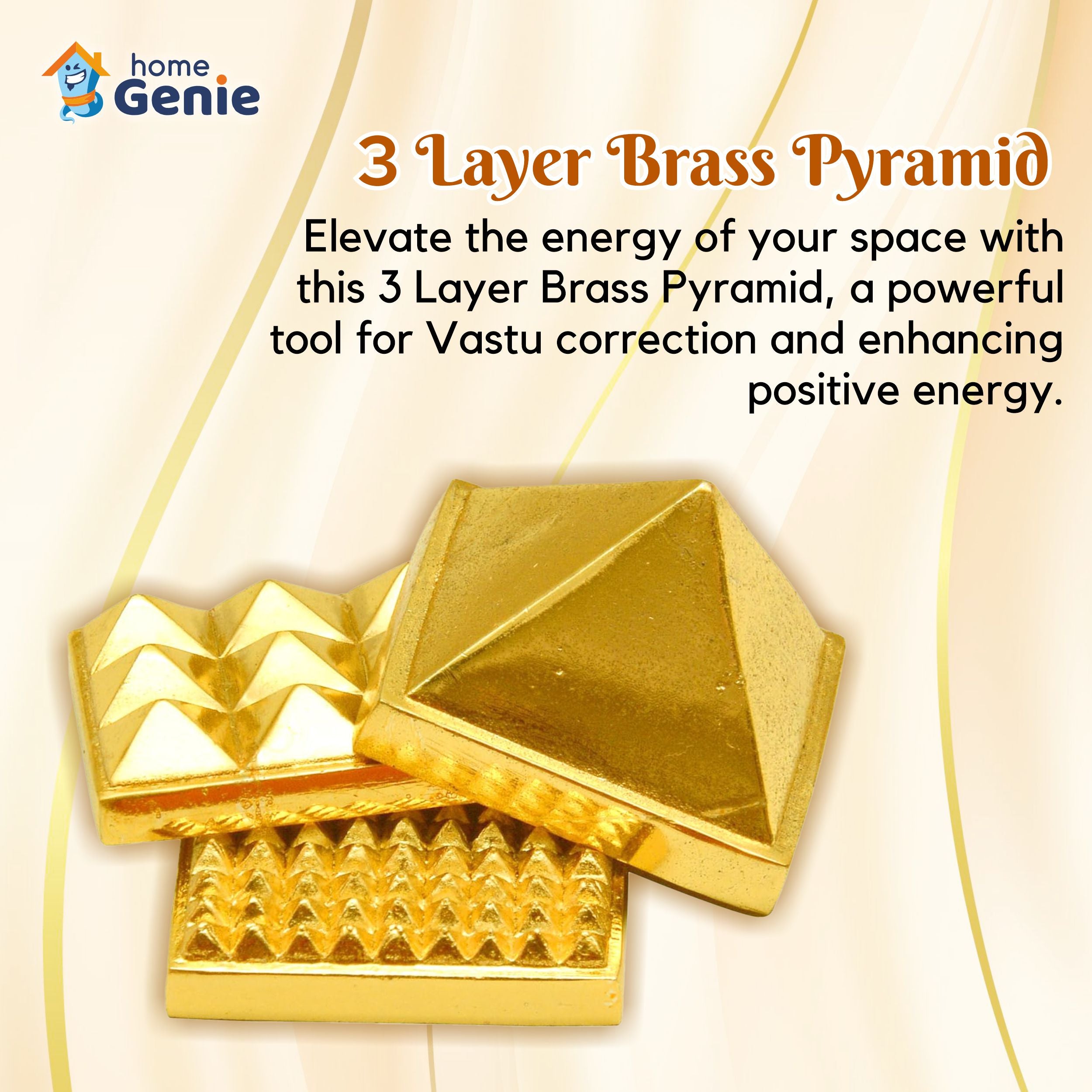 3 Layer Brass Pyramid
