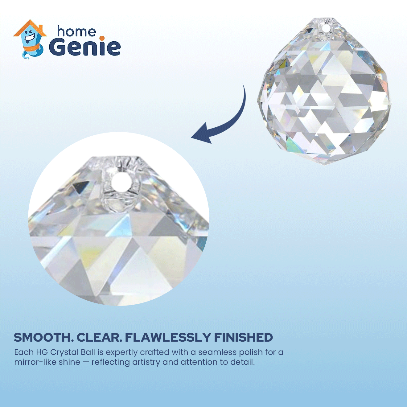 Clear Glass Crystal Ball