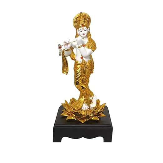 Gold Plated Handicraft Krishna Idol