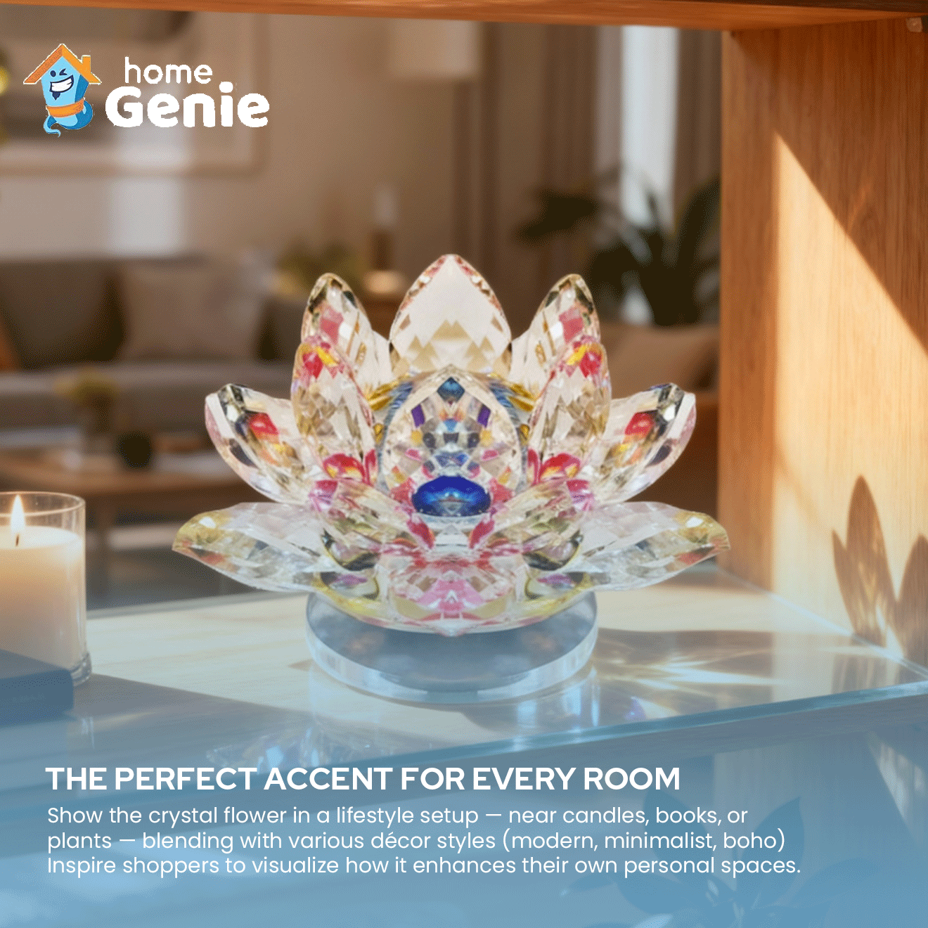 Multicolor Feng Shui Lotus