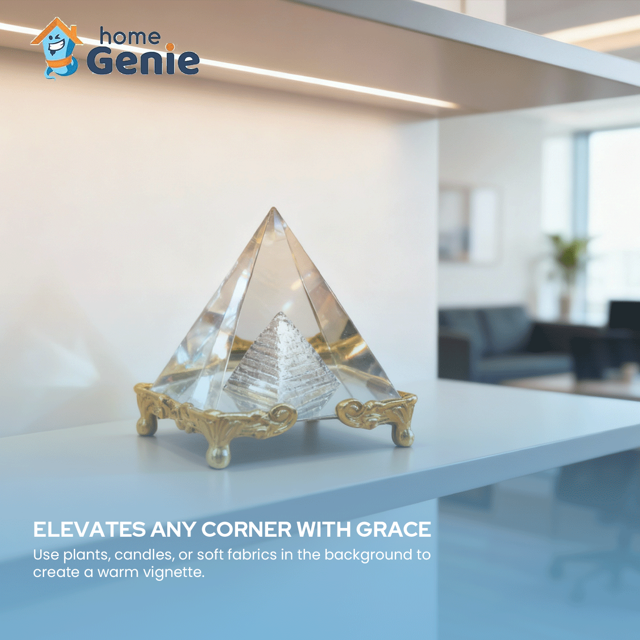 Crystal Glass Pyramid