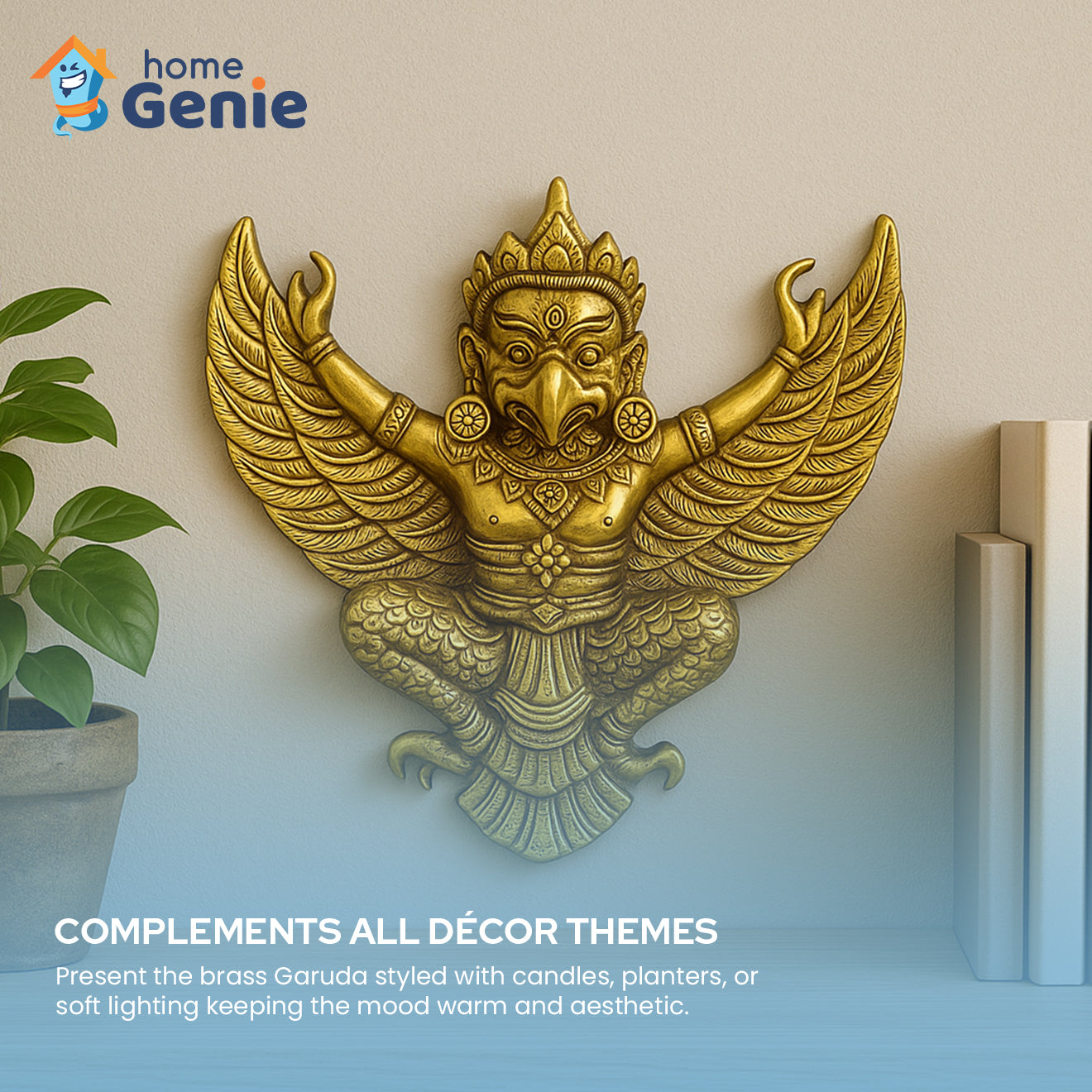 Brass Garuda Wall Piece