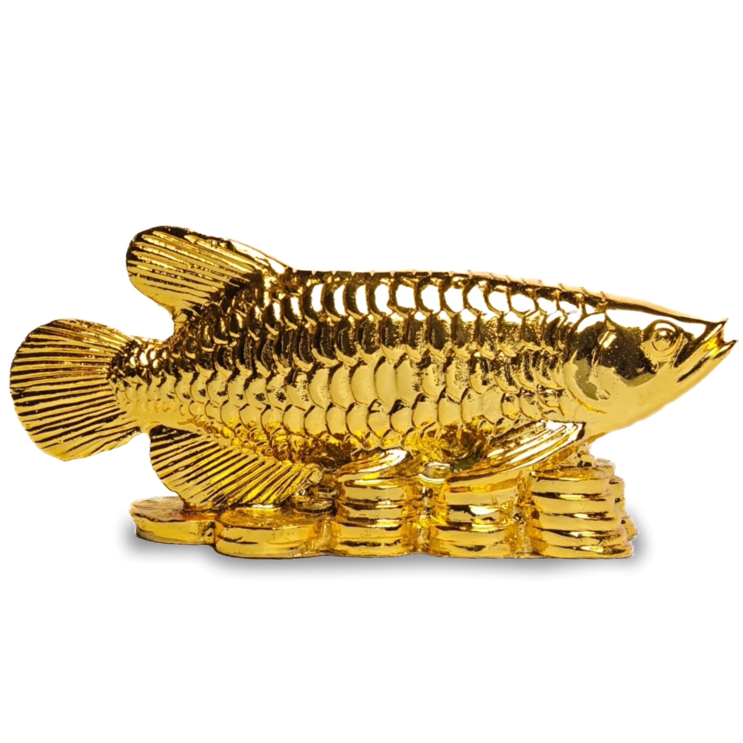 Golden Arowana Fish Feng Shui Showpiece