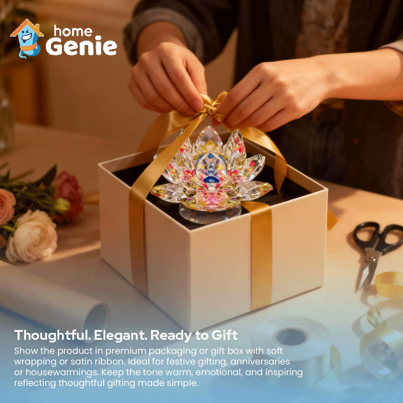 Multicolor Feng Shui Lotus