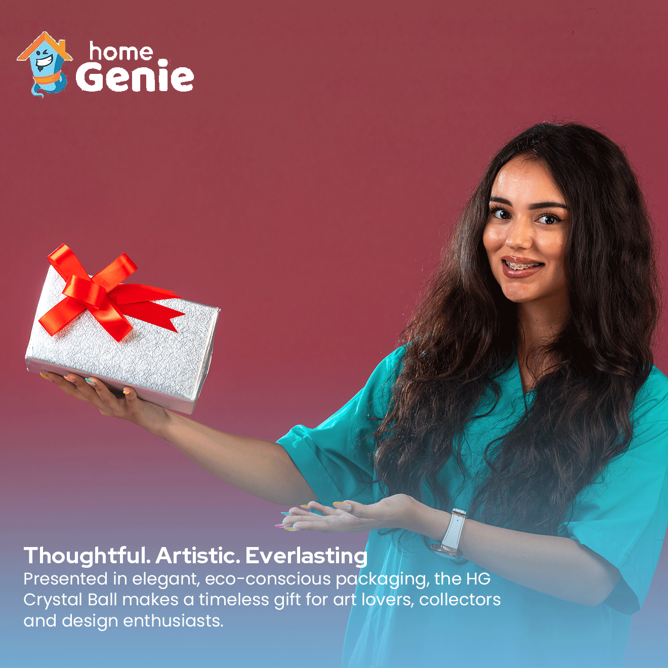 Clear Glass Crystal Ball