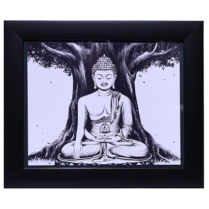Buddha Purnima Wall Art Frame (No Glass)