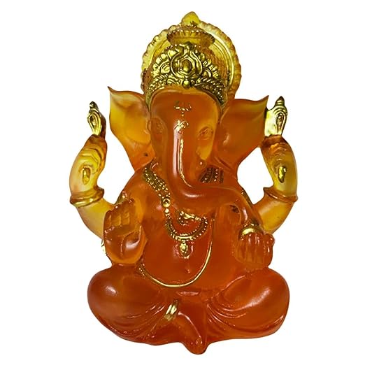 Orange Ganesha Idol
