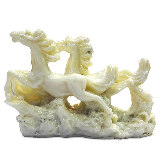 White Running Horse Figurine