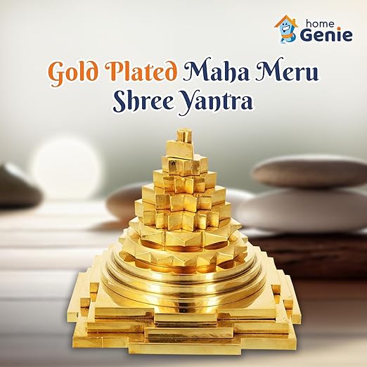 Laxmi Maha Meru Shree Yantra Original Brass