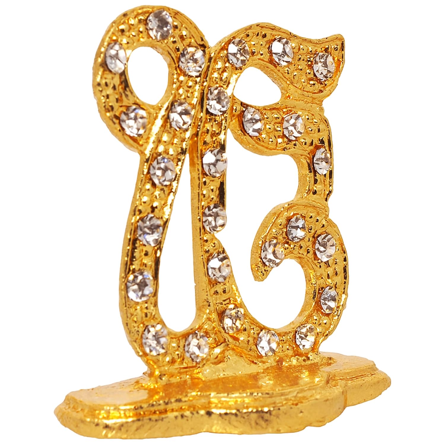 Gold Plated Metallic Omkar Statue