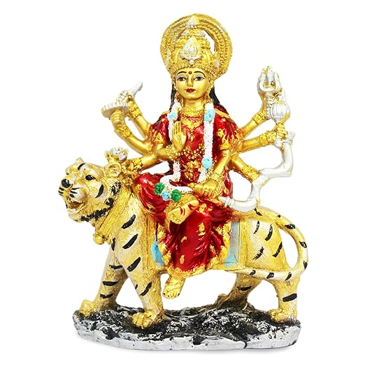 Durga Maa Idol on Tiger