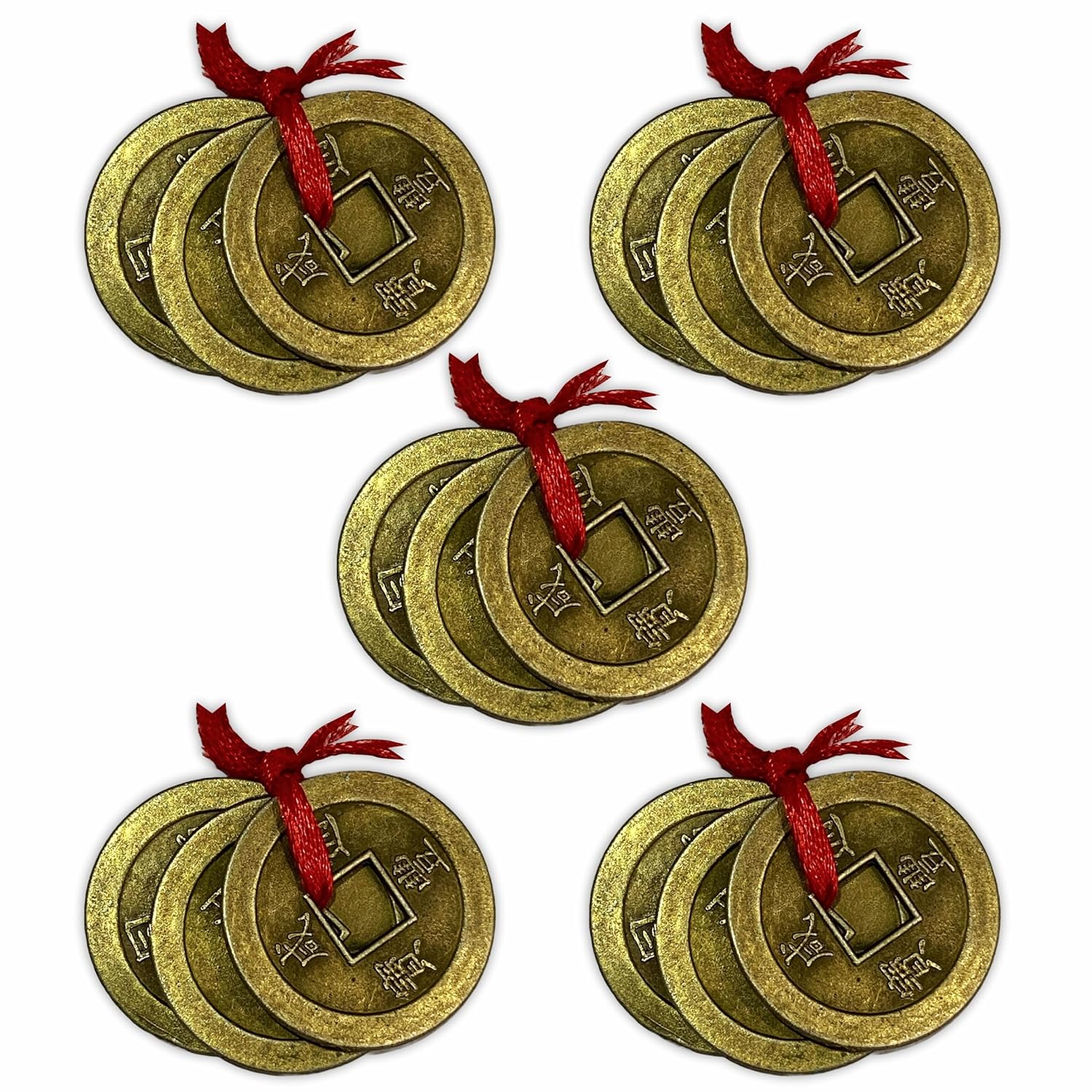 Red String Lucky Coins