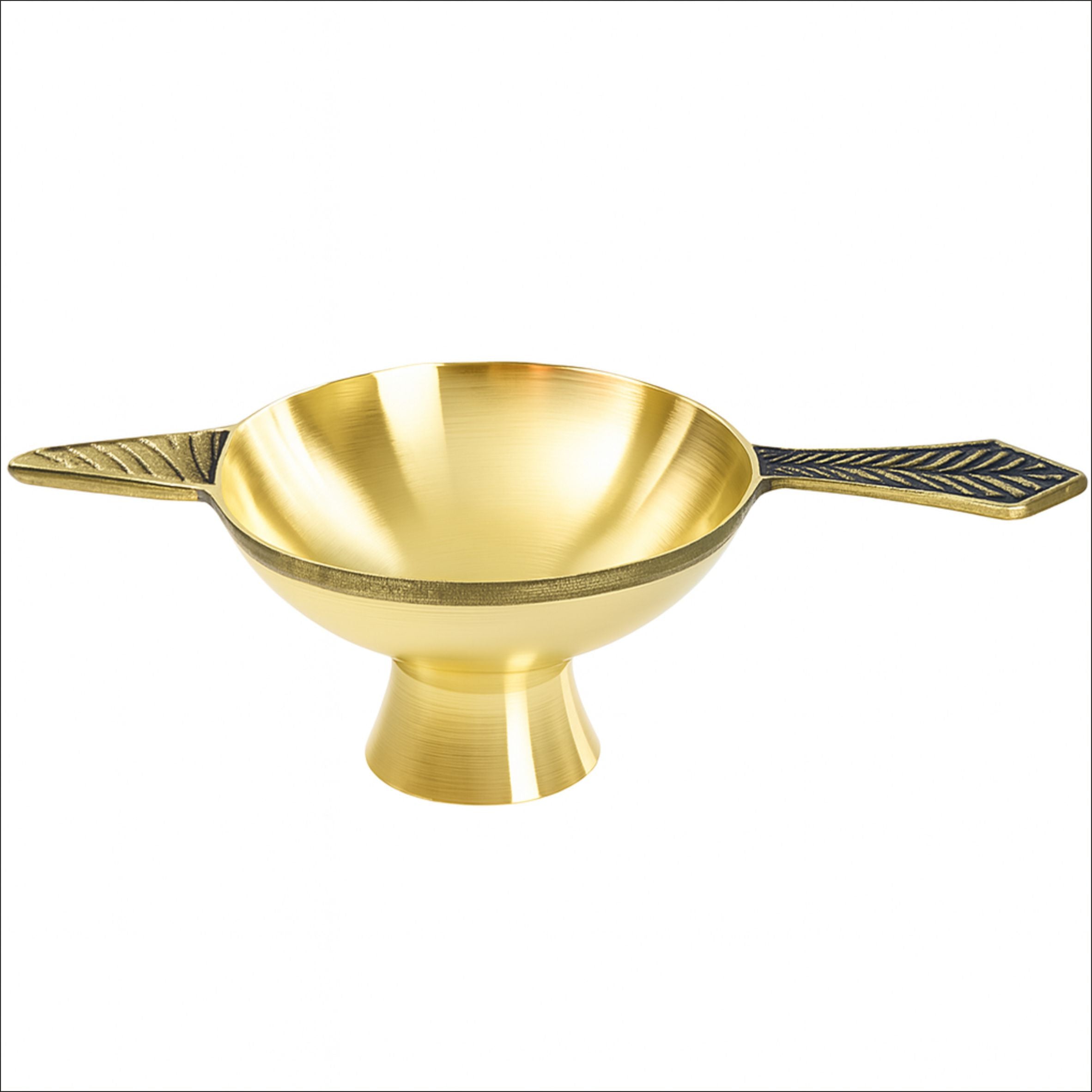 Mini Brass Diya with Incense Holder Holes