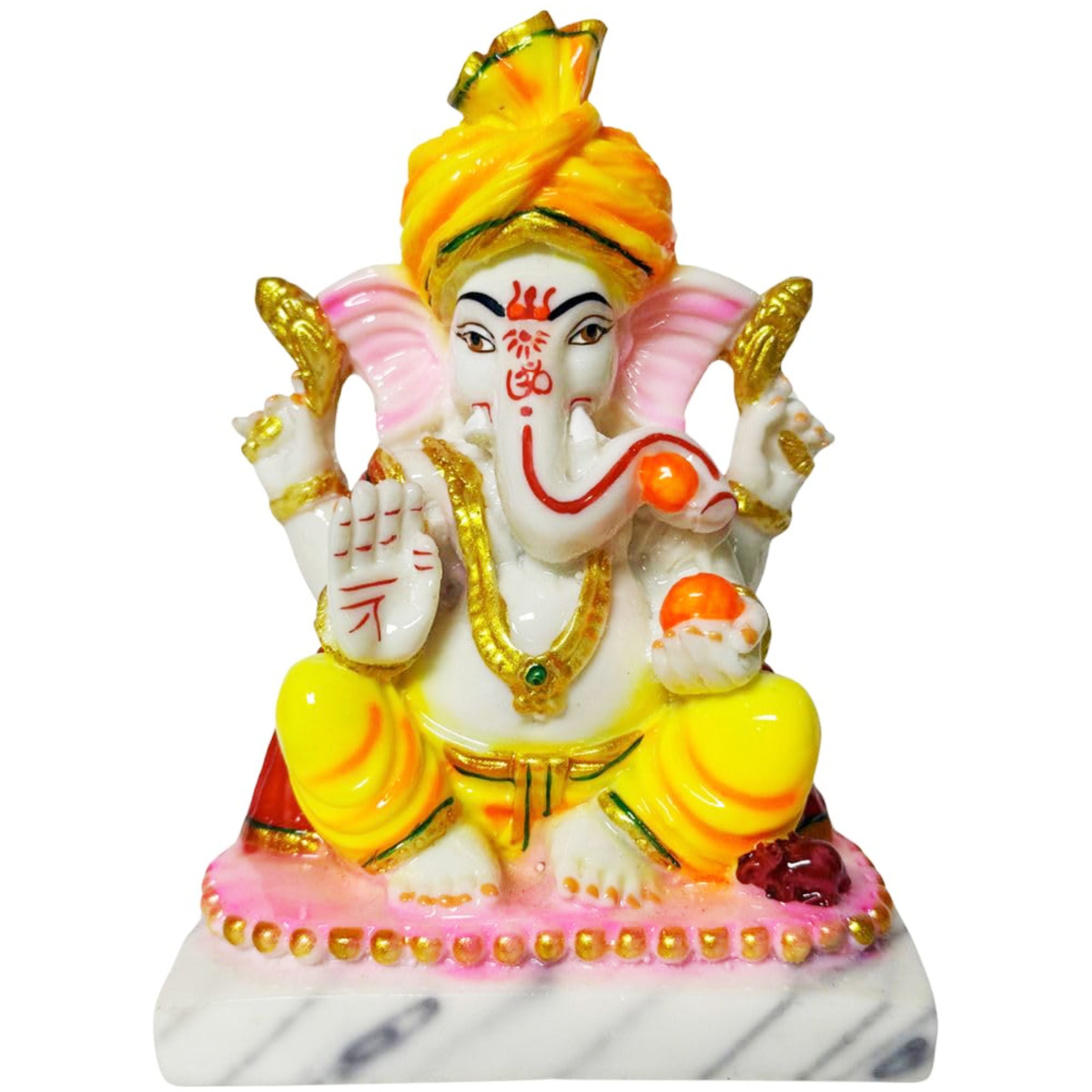 Polyresin Ganesha Idol with Turban