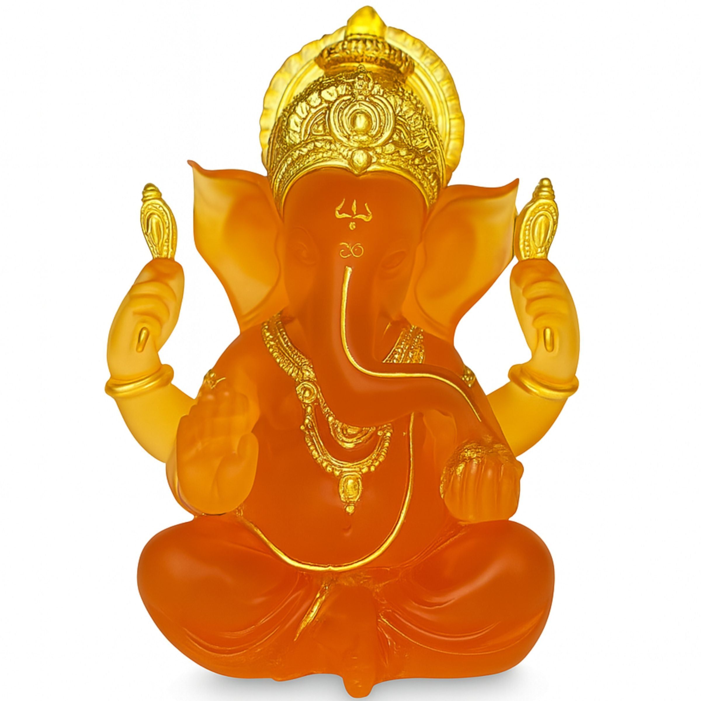 Orange Ganesha Idol