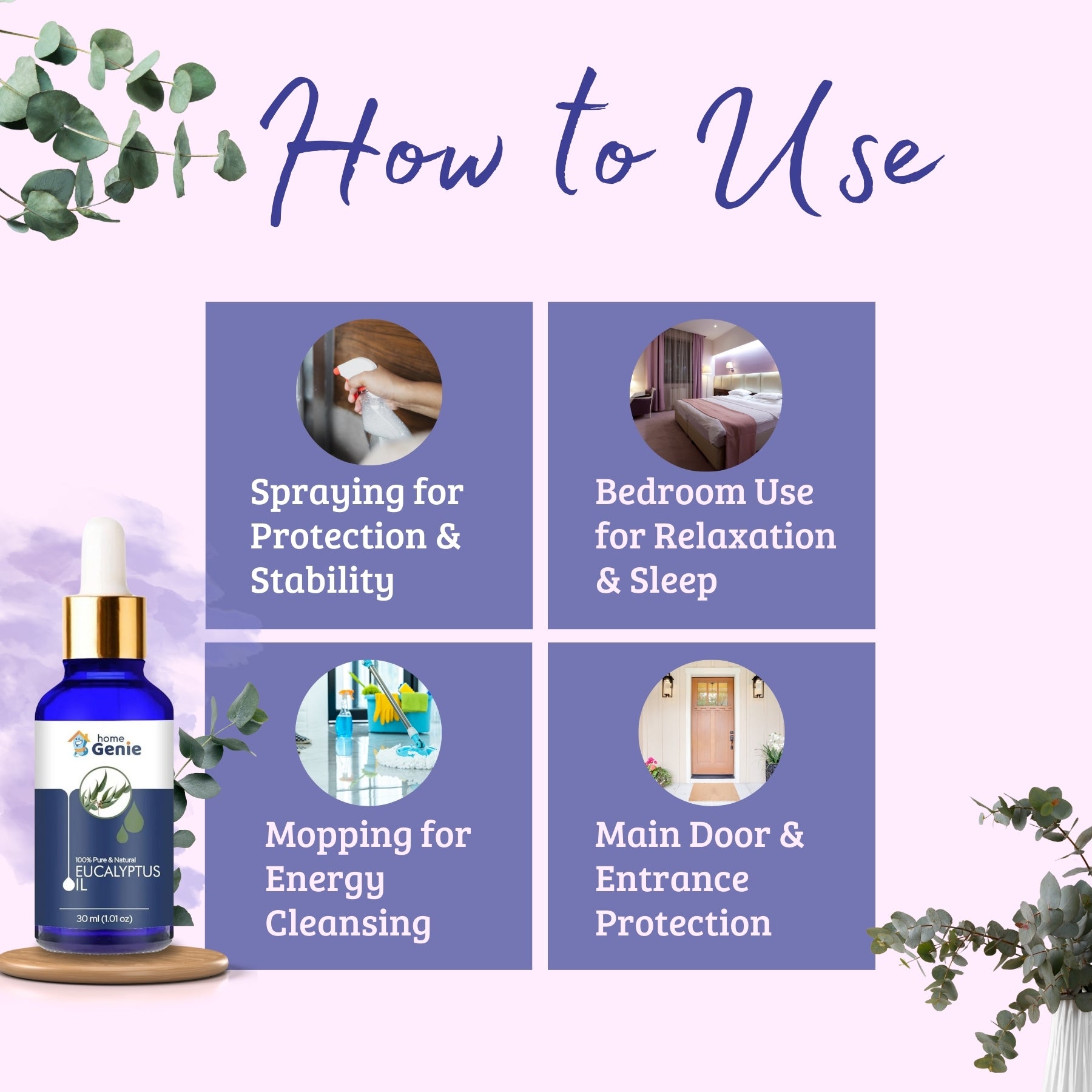 Eucalyptus Oil for Positive Energy & Purification