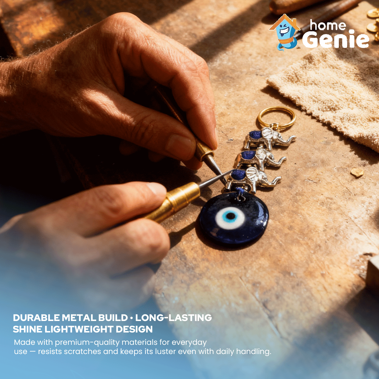 Evil Eye Elephant, Om & Owl Hanging