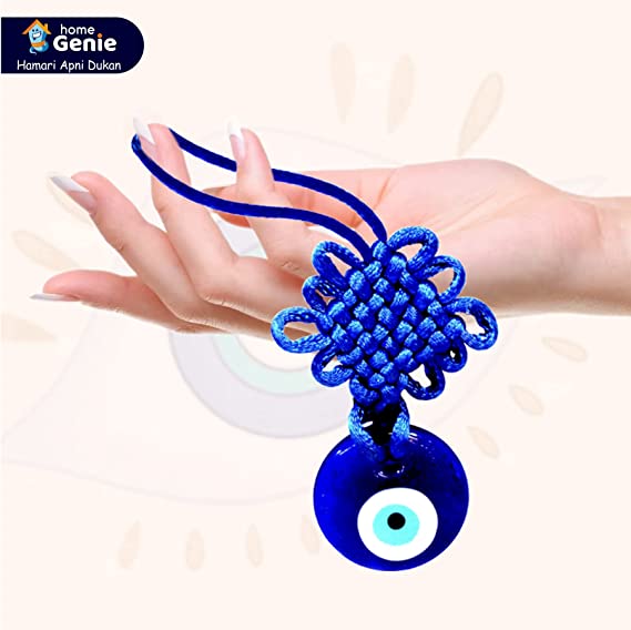 Round Evil Eye With Ruyi Knot