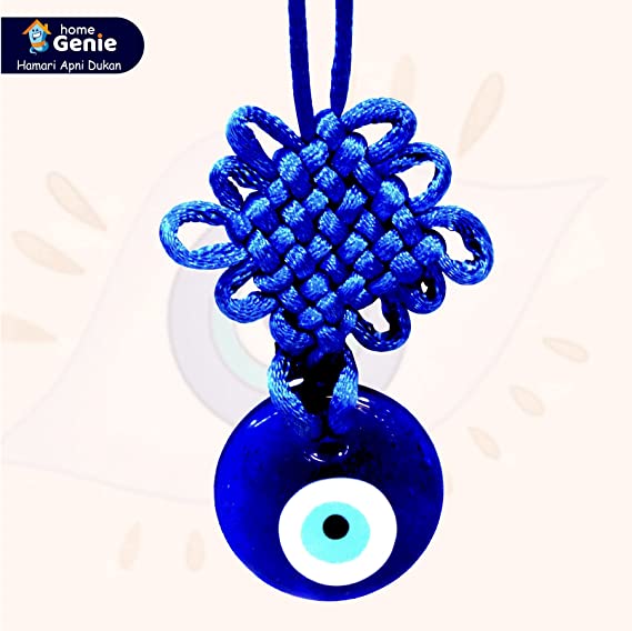 Round Evil Eye With Ruyi Knot